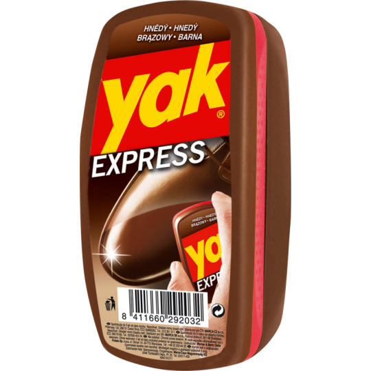 Yak Express hnědá houbička na obuv 10 g