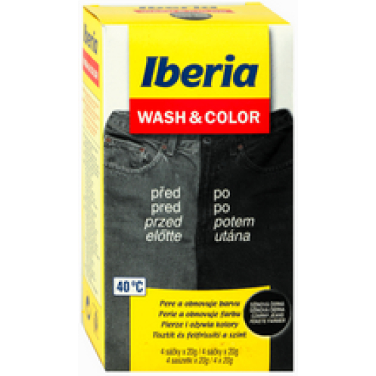Iberia Wash & Color džínová černá 80 g
