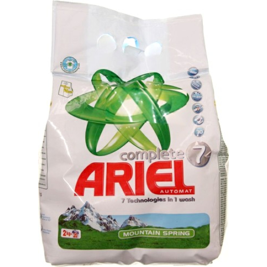 Ariel Complete 7 Mountain Spring prací prášek 20 praček 2 kg