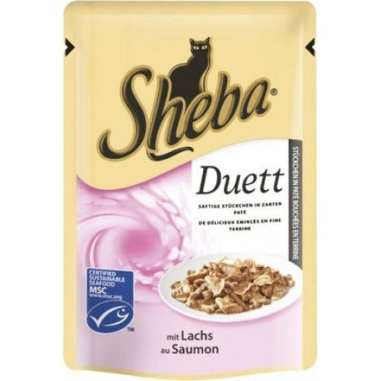 Sheba Duett kapsička s lososem 85 g