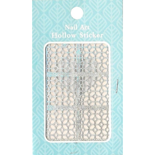 Nail Accessory Hollow Sticker šablonky na nehty multibarevné ornament 1 aršík 129