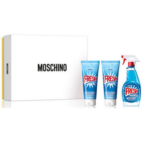 Moschino Fresh Couture toaletní voda pro ženy 50 ml + sprchový gel 50 ml + tělové mléko 50 ml, dárková sada