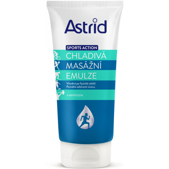 Astrid Sports Action Chladivá Masážní emulze s mentolem 200 ml