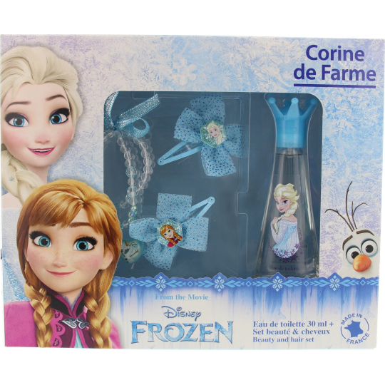 Corine de Farme Frozen toaletní voda pro dívky 30 ml + 2 sponky + prstýnek + náramek, dárková sada