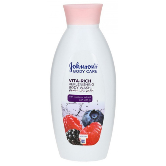 Johnsons Vita-Rich Repleneshing sprchový gel s extraktem z malin 400 ml