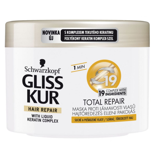 Gliss Kur Total repair 19 regenerační vlasová maska 200 ml