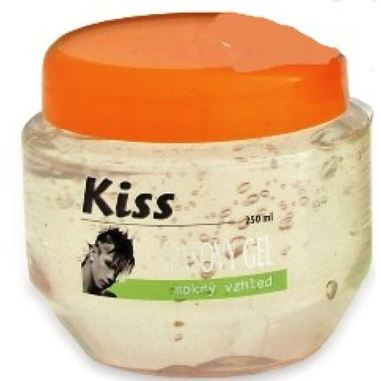 Mika Kiss Silver mokrý vzhled vlasový gel pro muže 250 ml