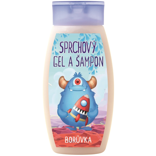 Bohemia Gifts Příšerky Borůvka šampon pro děti 250 ml