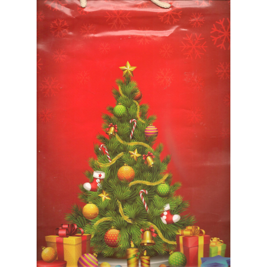 Nekupto Dárková papírová taška 32,5 x 26 x 13 cm Vánoční 1231 30 WBL