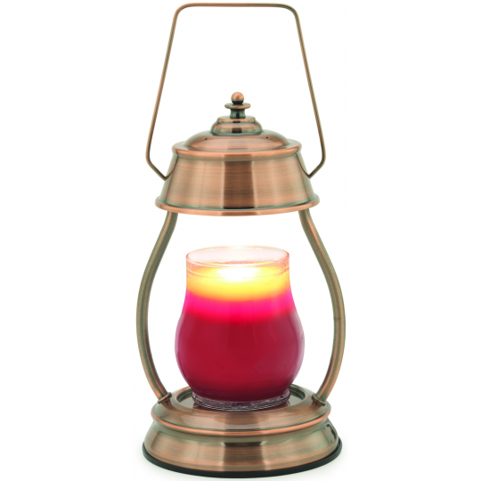 Candle Warmers Hurricane nahřívací lucerna na svíčky měděná 15,5 x 27 x 5 cm