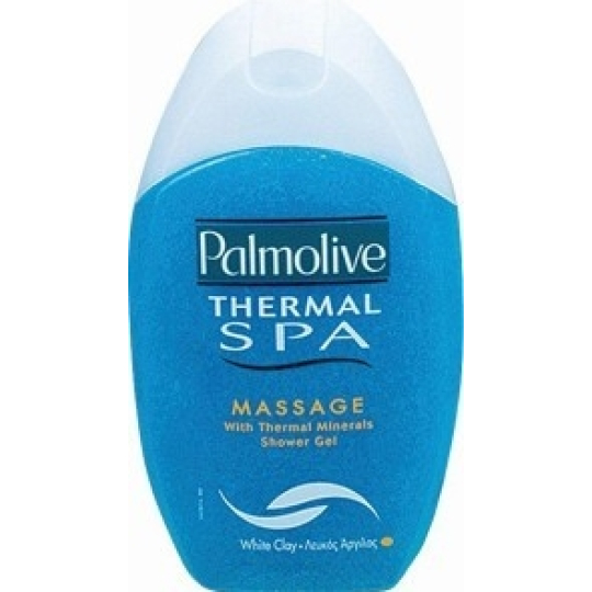 Palmolive Thermal Spa Massage bílý jíl a termální minerál sprchový gel 250 ml
