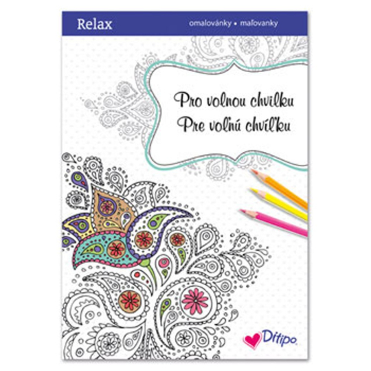 Ditipo Relax Pro volnou chvilku relaxační omalovánky s citáty 16 stran