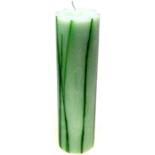 Lima Rustik aromatický vonná svíčka zelená válec 70 x 350 mm 1 kus