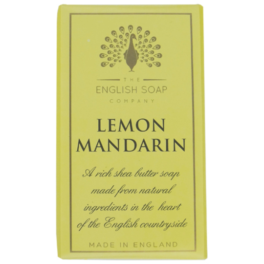 English Soap Citron & Mandarinka přírodní parfémované mýdlo s bambuckým máslem 200 g