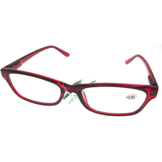 Berkeley Čtecí dioptrické brýle +3,50 plast červené 1 kus MC2126