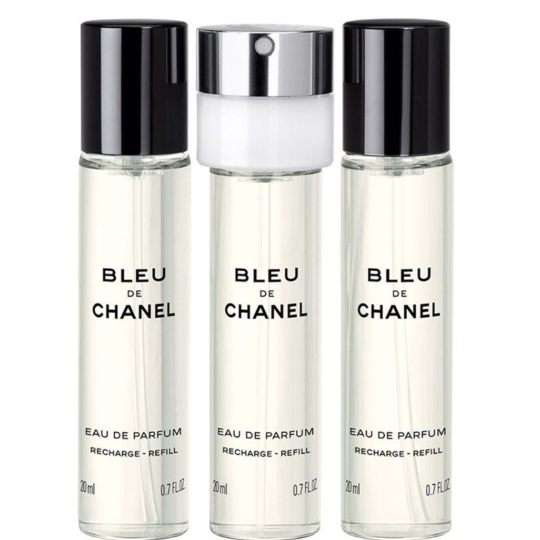 Chanel Bleu de Chanel parfémovaná voda pro muže 3 x 20 ml náplň
