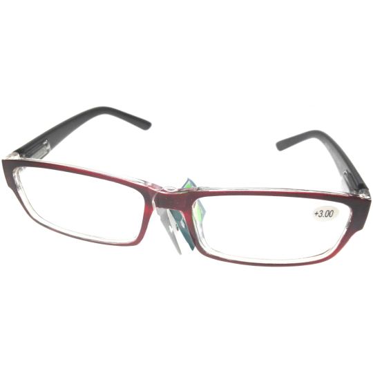 Berkeley Čtecí dioptrické brýle +1,0 plast červené obruby, černé 1 kus MC2062