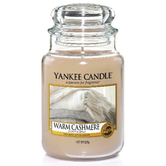 Yankee Candle Warm Cashmere - Hřejivý kašmír vonná svíčka Classic velká sklo 623 g