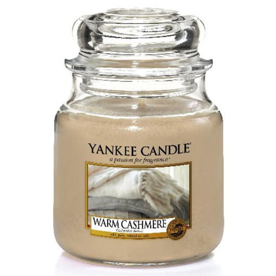 Yankee Candle Warm Cashmere - Hřejivý kašmír vonná svíčka Classic střední sklo 411 g