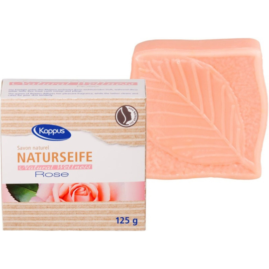 Kappus Natural Růže certifikované přírodní toaletní mýdlo 125 g