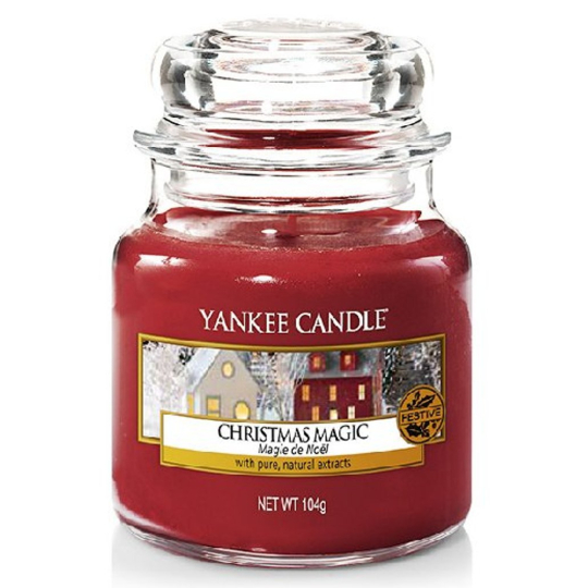Yankee Candle Christmas Magic - Vánoční kouzlo vonná svíčka Classic malá sklo 104 g