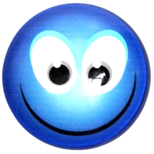 Nekupto Magnet Emoji Smích Smajlík kolečko modré pusa 4 cm
