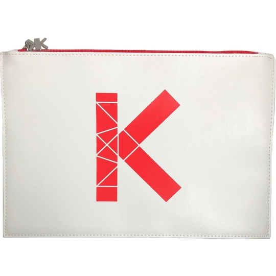 Kenzo Smart Pouch Etue, kosmetická taška bílá 31 x 21 x 0,5 cm