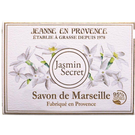 Jeanne en Provence Jasmin Secret - Tajemství Jasmínu tuhé toaletní mýdlo 100 g