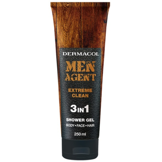 Dermacol Men Agent 3v1 Extreme Clean sprchový gel 250 ml tuba