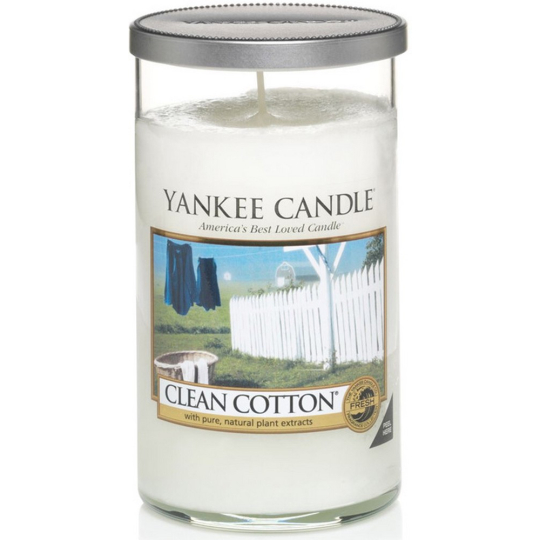 Yankee Candle Clean Cotton - Čistá bavlna vonná svíčka Décor střední 340 g