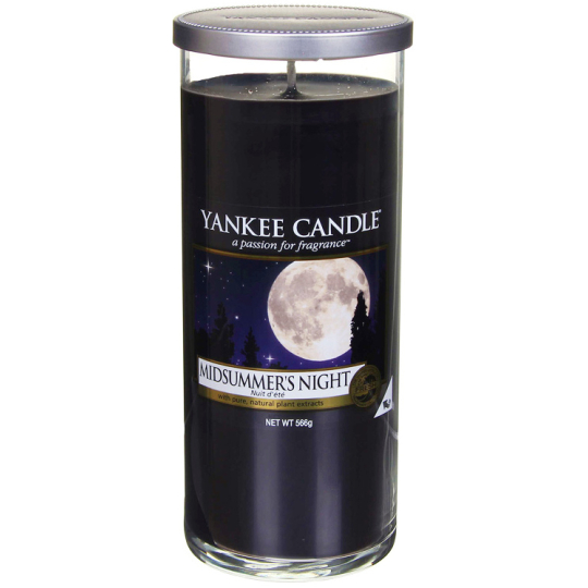 Yankee Candle Midsummers Night - Letní noc vonná svíčka Décor velký válec sklo 75 mm 566 g