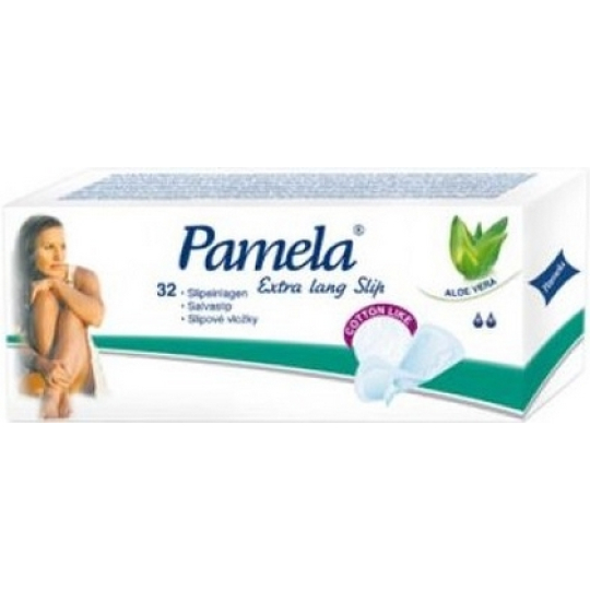Pamela Extra Lang Slip Cotton Like intimní slipové vložky 32 kusů