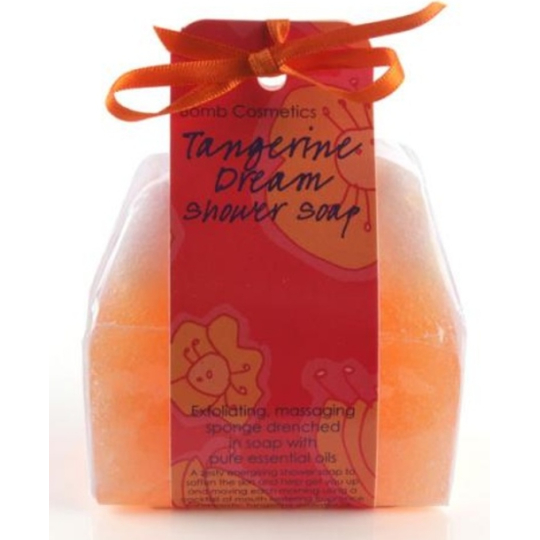 Bomb Cosmetics Mandarinkové sny - Tangerine Dream sprchové masážní mýdlo 140 g