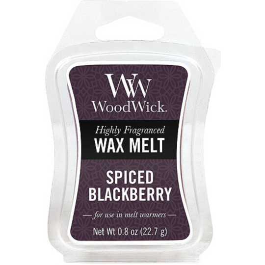 WoodWick Spiced Blackberry - Pikantní ostružina vonný vosk do aromalampy 22.7 g