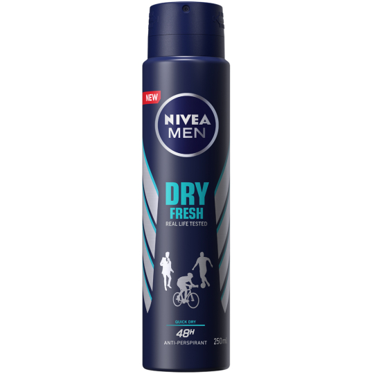 Nivea Men Dry Fresh 48h antiperspirant deodorant sprej pro muže 150 ml