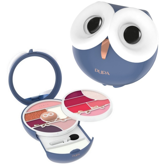 Pupa Owl 3 kosmetická make-up kazeta pro líčení obličeje, očí a rtů 012 16,2 g