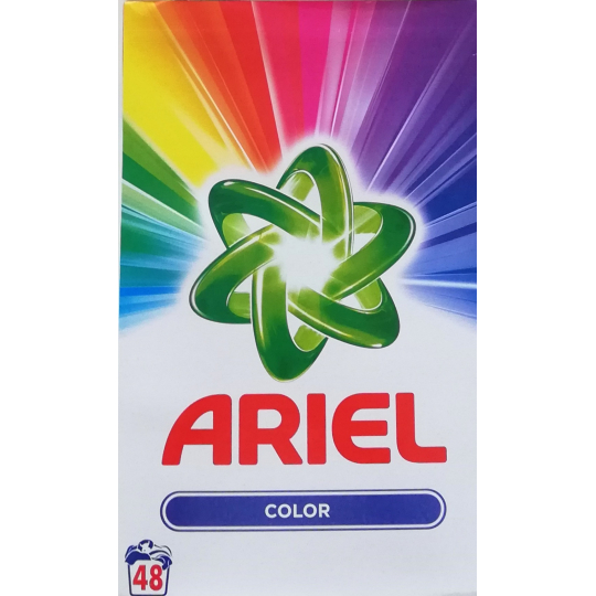 Ariel Color prací prášek na barevné prádlo box 48 dávek 3,6 kg
