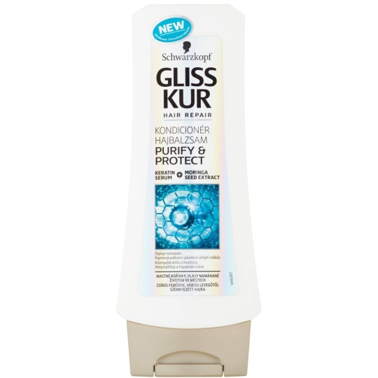 Gliss Kur Purify & Protect regenerační balzám na vlasy 200 ml