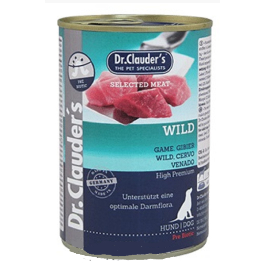 Dr. Clauders Wild Vybrané maso kompletní superprémiové krmivo pro štěňata 400 g