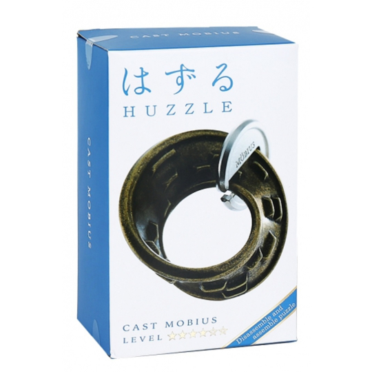 Huzzle Cast Mobius kovový hlavolam, obtížnost 4