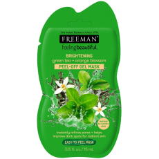 Freeman Feeling Beautiful Zelený čaj a Pomerančový květ rozjasňující slupovací pleťová maska pro normální a smíšenou pleť 15 ml