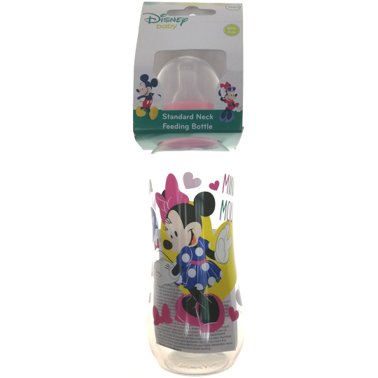 Disney Baby Minnie kojenecká láhev pro děti od 0 měsíců 250 ml