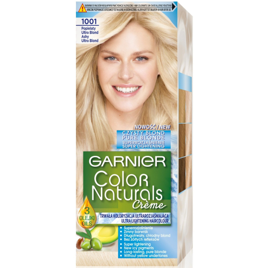 Garnier Color Naturals Créme barva na vlasy 1001 Popelavá ultra blond