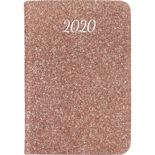 Albi Diář 2020 mini Růžové třpytky 11 x 7,5 x 1 cm
