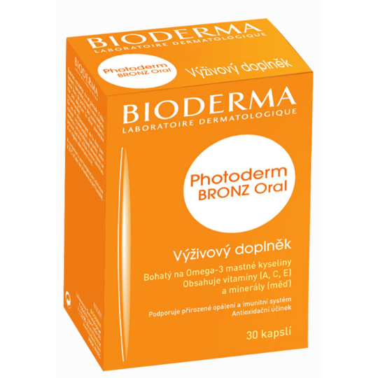 Bioderma Photoderm Bronz Oral výživový doplněk na ochranu před sluncem 30 tablet