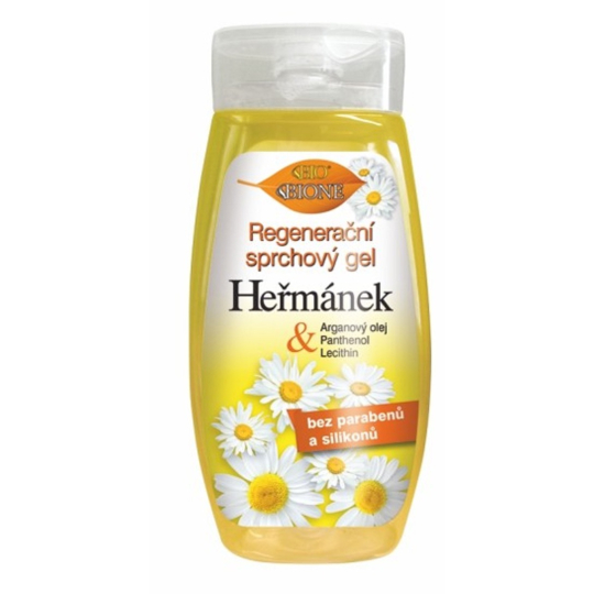Bione Cosmetics Heřmánek regenerační sprchový gel pro všechny typy pokožky 260 ml