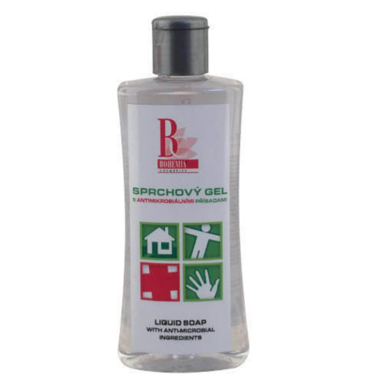 Bohemia Gifts Antimikrobiální sprchový gel pomáhá regulovat růst mikroorganizmů na povrchu pokožky 250 ml