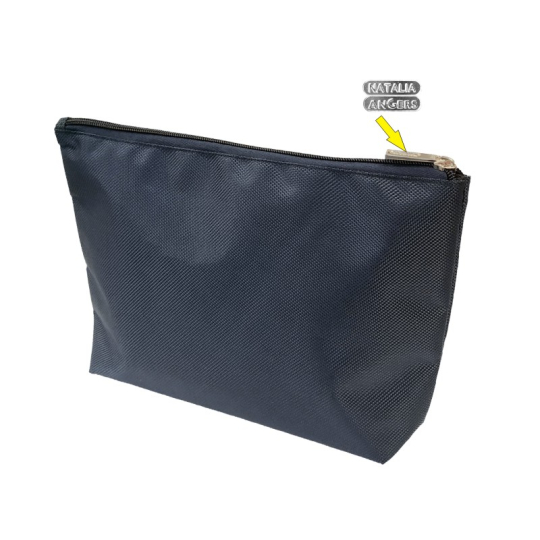 Natalia Angers Kosmetická kabelka na zip velká modrá 28,5 x 18,5 x 7,5 cm NA02