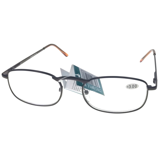 Berkeley Čtecí dioptrické brýle +1,5 hnědé kov 1 kus MC2005