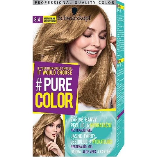 Schwarzkopf Pure Color Washout barva na vlasy 8.4 Minerální blond 60 ml
